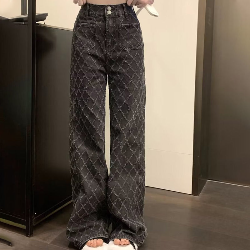 Women's Vintage Trendy High-Waisted Denim Jeans