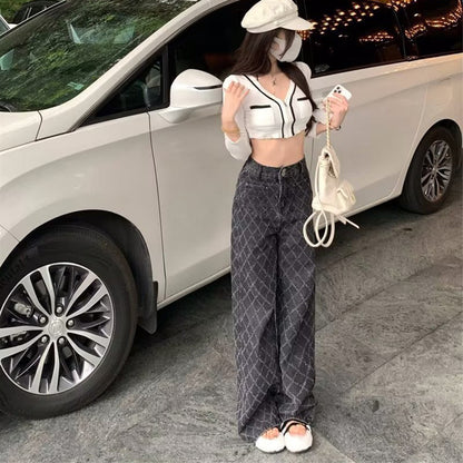 Women's Vintage Trendy High-Waisted Denim Jeans