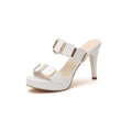 Women's Open Toe Slip-On High Heel Sandals