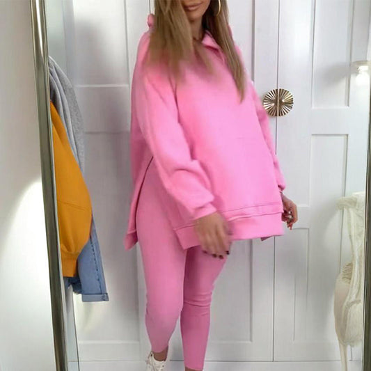 Elegant sweatshirt and pants set for wome