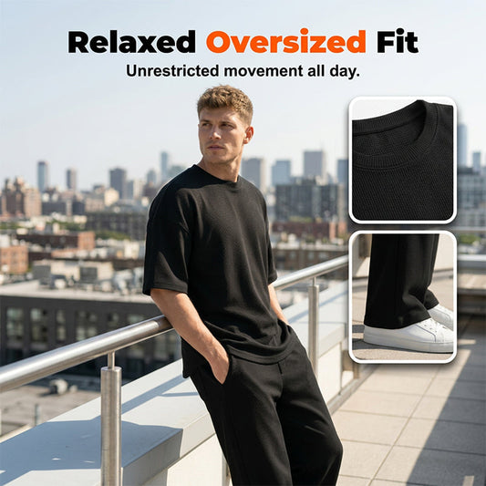 🎁2026 New Arrivals 50% OFF💥Men's T-Shirt & Wide-Leg Pants 2-Piece Set