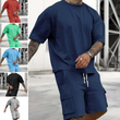 Men's Casual Short Sleeve T-Shirt Shorts Set