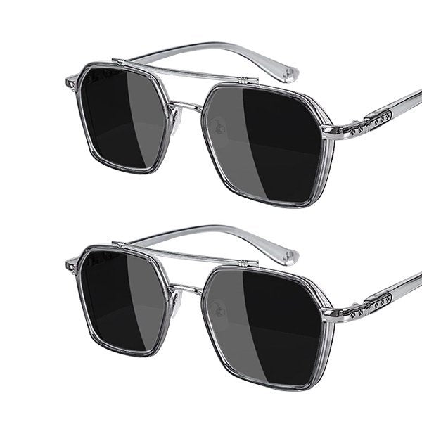 Dual Beam Slim Vintage PC Frame Optical Sunglasses (Last Day Sale Price)