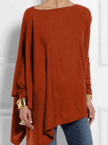 Long Sleeve Solid Color T-Shirt