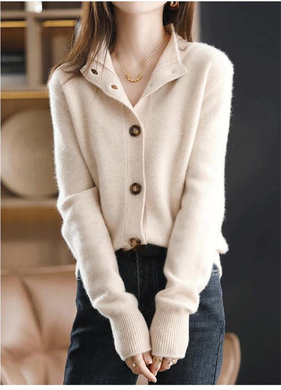 New Cashmere Knitted Cardigan