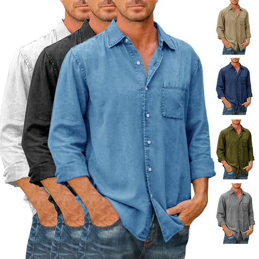 Men's High Quality Denim Shirts 【Long Sleeve】-BUY 1 GET 1 FREE