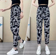 2022 New Style Ice Silk High Waist Casual Pants