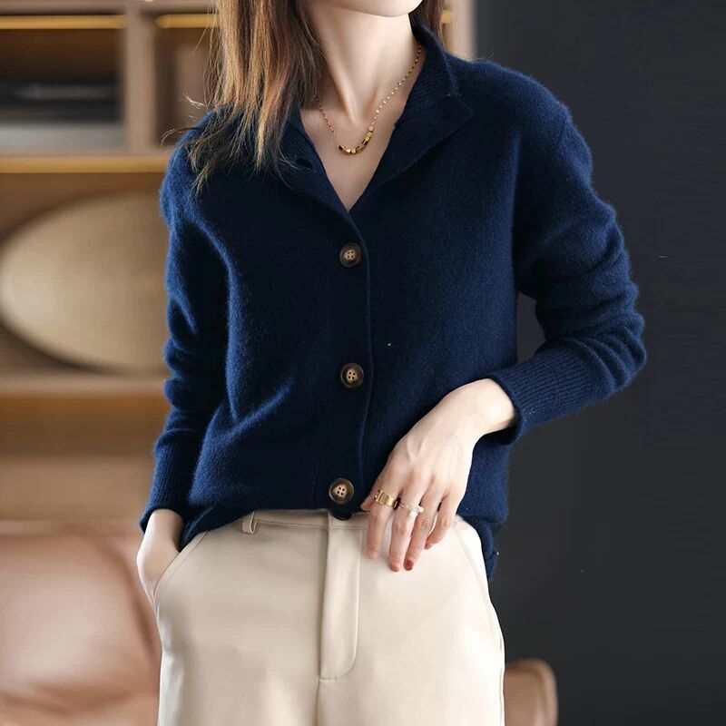 New Cashmere Knitted Cardigan