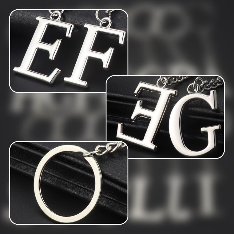 Creative Uppercase Alphabet Keychain